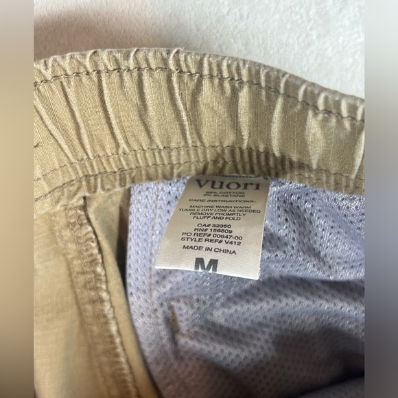 VUORI Men’s Medium Classic Green Ripstick Stretch Band Lounge Jogger Pants Lulu - Picture 6 of 13